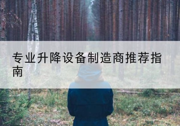 仪陇电动剪叉升降平台厂家-专业升降设备制造商推荐指南